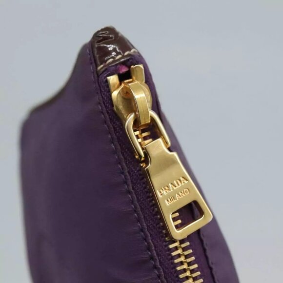 PRADA Pouch Nylon Purple Auth yk16822 - Picture 8 of 16